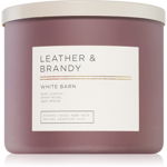 Bath & Body Works Leather & Brandy lumânare parfumată 411 g, Bath & Body Works