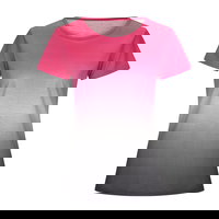 Bluza cu maneci scurte pentru femei, cu imprimeu colorat, bluza cu decolteu rotund, pentru sezonul de primavara ?i vara, Neer