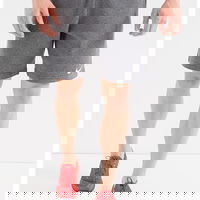 Nike, Pantaloni scurti cu buzunare laterale si logo pentru fotbal, Gri inchis melange, L