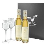 Pachet vinuri - Liliac Sweet Temptation 2: 2xLiliac Nectar of Transylvania + 2 pahare
