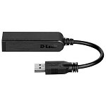 Placa de retea externa Gigabit D-link DUB-1312, USB 3.0 , 1xRJ-45 , Negru, D-Link