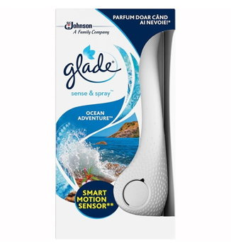 Glade Aparat electric odorizant Ocean Adventure sense and spray, 18 ml, Glade