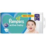 Scutece PAMPERS Active Baby Mega Pack nr 4, Unisex, 10-15 kg, 120 buc