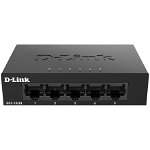 Switch D-LINK DGS-105GL, 5 porturi Gigabit, negru