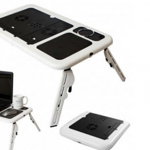 E-table Masuta laptop/notebook, pliabila, 2 coolere, picioare ajustabile, model LD09, la 69 RON in loc de 125 RON, CRIDARO - PRODUKT