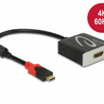 Adaptor activ USB-C la HDMI 4K@60Hz (HDR), Delock 65400, Delock