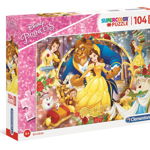 Puzzle Clementoni Maxi, Frumoasa si Bestia, 104 piese , Clementoni