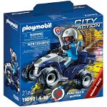 Jucarie 71092 Police Speed Quad Construction Toy, PLAYMOBIL