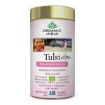 Organic India Ceai Tulsi Trandafir Dulce Antistres & Fermecator BIO, 100g, ORGANIC INDIA
