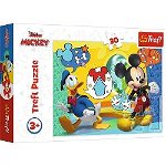Puzzle xu 30 de piese Trefl - Disney Mickey Mouse 18289, Viva Toys