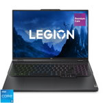 Laptop Lenovo Gaming 16'' Legion Pro 5 16IRX8, WQXGA IPS 240Hz G-Sync, Procesor Intel® Core™ i5-13500HX (24M Cache, up to 4.70 GHz), 32GB DDR5, 1TB SSD, GeForce RTX 4060 8GB, No OS, Onyx Grey, 3Yr Onsite Premium Care, Lenovo