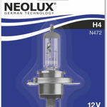 Bec auto cu halogen H4 NEOLUX, dreapta,55 W, 12 V, galben