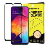 Folie Sticla Wozinsky Super Tough pentru Samsung Galaxy A50 & A30s, 5D, Full Cover (acopera tot ecranul), Full Glue, Negru