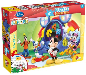 Puzzle Lisciani, Disney Mickey Mouse, Plus, 60 piese, Lisciani