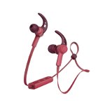 Casti bluetooth Connect Hama, in ear, microfon, carlige ureche, cablu plat, Rosu