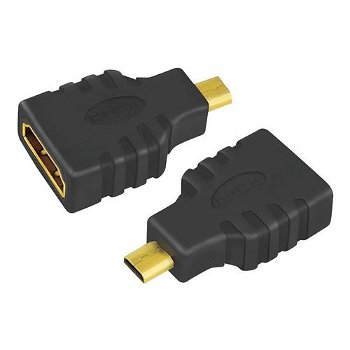 Adaptor , LogiLink , HDMI tip A mama la Micro HDMI Tip D tata , negru