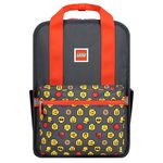 Rucsac Casual LEGO Tribini Fun Large - design Heads and Cup, rosu