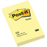 Notes adeziv Post-it Canary Yellow, ,100 file,51x76 mm, Post-it