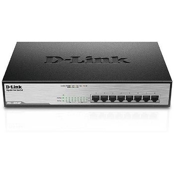 Switch D-Link Gigabit DGS-1008MP 8 Porturi PoE Negru
