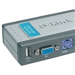 Switch KVM 2 porturi, PS/2 + USB2.0, cabluri incluse, D-Link (DKVM-2KU), D-LINK