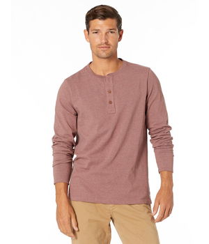 Imbracaminte Barbati Taylor Stitch The Heavy Bag Henley Burgundy, Taylor Stitch