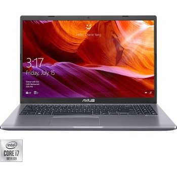 Laptop ASUS 15.6'' X509JP, FHD, Procesor Intel® Core™ i7-1065G7 (8M Cache, up to 3.90 GHz), 8GB DDR4, 512GB SSD, GeForce MX330 2GB, No OS, Grey