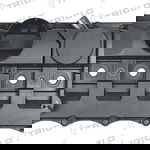 Capac culbutor TRICLO pentru FORD TRANSIT, LAND ROVER DEFENDER 2.4D, material plastic, etansare, cu suruburi, dimensiuni neprecizate, TRICLO
