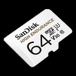 Card MicroSD 64GB, seria HIGH Endurance - SanDisk, SanDisk