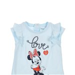 Tricouri / Tricou cu imprimeu frontal Disney Minnie Mouse, Love, Albastru