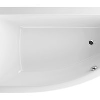 Cadă de baie asimetrică pe colț Radaway Palea 160x95x45 cm colț stânga acril alb WA1-47-160x095L