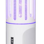 Lampa electrica anti-insecte, Noveen, IKN854, UV, LED, portabil (1800 mAh), lanterna, 6 W, 1000 V, IP44, Alb Gri