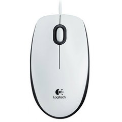 Mouse cu fir, Logitech, USB, Alb