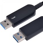 Cablu USB ProXtend USB-A - USB-A 15 m negru (USB3AAAOC-15), ProXtend