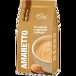 Amaretto,12 capsule compatibile Caffitaly/Cafissimo/Beanz, Italian Coffee