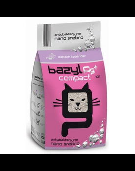 BAZYL Ag+ Compact Lavender 20L nisip litiera pisica, BAZYL