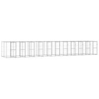 Gossi padoc pentru caini de exterior, 26,62 m2, otel galvanizat, Gossi