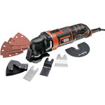 Unealta multifunctionala Oscilanta MT300KA, Black & Decker, 300W, 6 accesorii, cutie depozitare