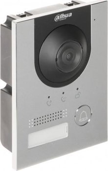 Interfon poarta VTO2202F-P-S2, Dahua, Aluminiu/Plastic, Camera fisheye 2 MP, Argintiu/Negru, Dahua Technology
