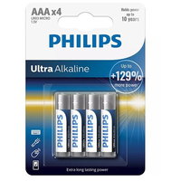 Baterii ULTRA alkaline AAA LR3 blister 4buc PHILIPS, PHILIPS
