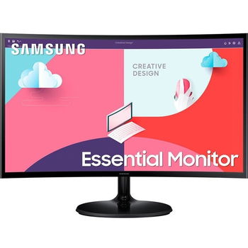 Monitor curbat LED VA SAMSUNG Essential S36C LS27C360EAUXEN, 27", Full HD, 75Hz, AMD FreeSync, negru