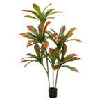 Planta artificiala, Dracaena fara ghiveci, D4268, 170cm, verde/rosu, 