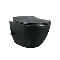 Vas de toaleta cu functie de bideu Deante Peonia Negru Mat, 