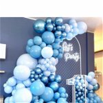 Set baloane ghirlanda 108 piese nuante albastru