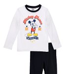 Pijamale / Pijama cu imprimeu Disney Mickey Mouse, Alb