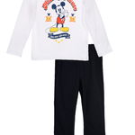 Pijamale / Pijama cu imprimeu Disney Mickey Mouse, Alb