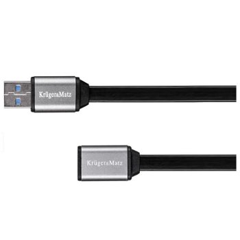 Cablu USB 3.0 Kruger Matz, prelungitor USB tata - USB mama, 1m, Kruger Matz