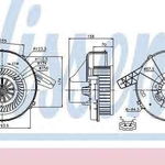 Ventilator habitaclu Aeroterma SEAT TOLEDO IV (KG3) NISSENS 87028