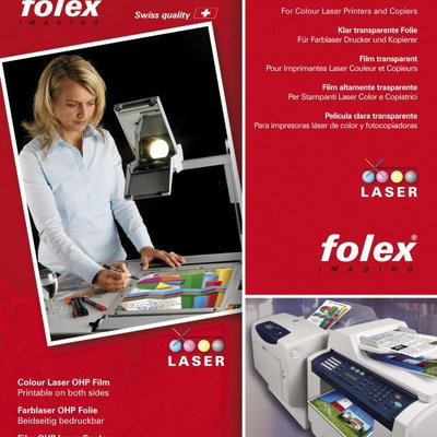 Folie incolora printabila fata-verso Crystal Clear A4, Folex