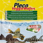 TETRA Pleco Veggie Wafers Plic hrană tablete pentru peşti sanitari şi crabi 15g, Tetra