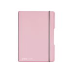 Caiet My.Book Flex A5, 40 file, matematica, coperta roz transparenta, elastic negru, Herlitz